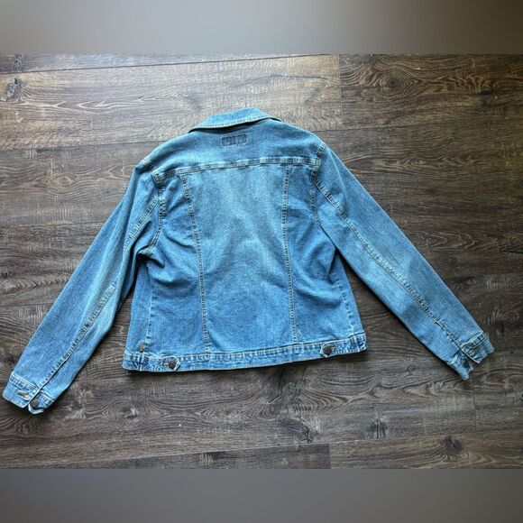 YUKA Jeans Vintage Denim Jean Jacket Size Large - Picture 3 of 3